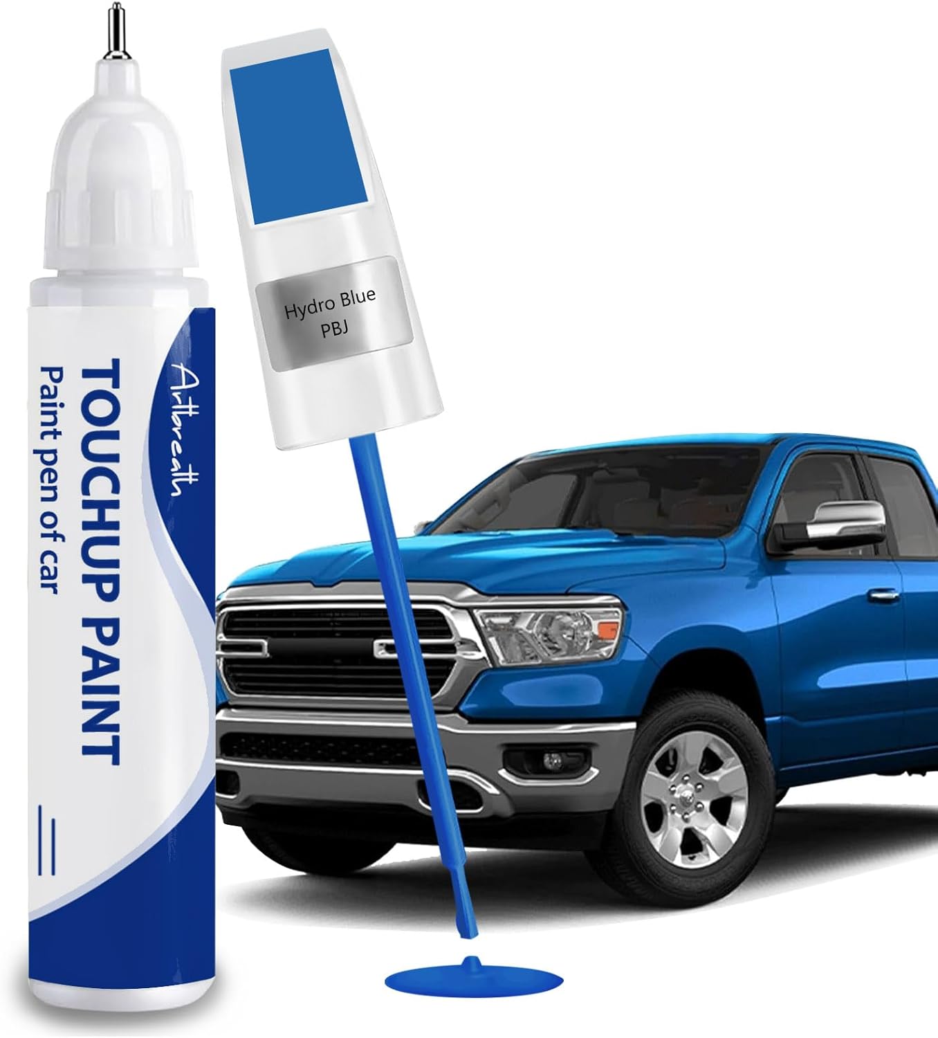 Hydro Blue(PBJ) Touch Up Paint for Dodge-Exact Match–Chips and Nicks Car Paint Scratch Repair Kit Automotive Paint Pen for Challenger/Durango/Grand Caravan/Charger/RAM