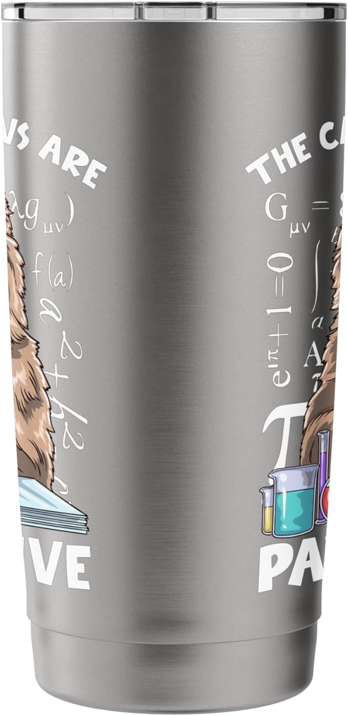 The Cation Ions are Pawsitive Chemistry Cat Stainless Steel Insulated Tumbler