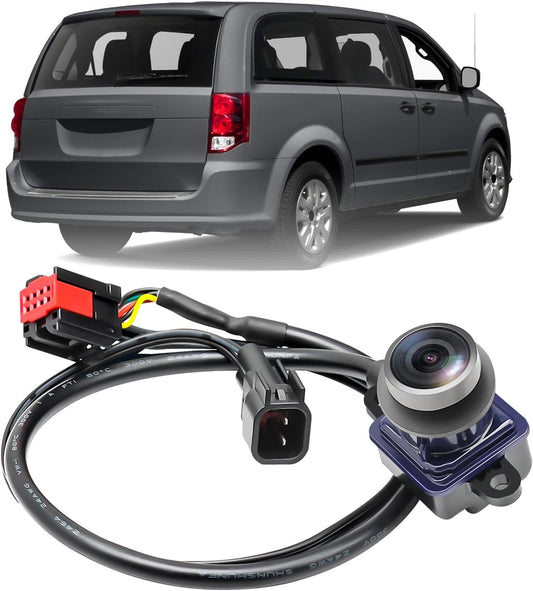 56054157AA Rear View Backup Camera Compatible with 2011-2016 Chrysler Town & Country 2011-2020 Dodge Grand Caravan HD Color Night Vision Waterproof Backup Camera 4672639AA CH1960103