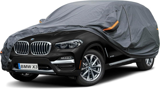 Premium Car Cover Custom Fit BMW X3/X3 M (2003-2025), 16 Layers Heavy Duty Car Cover Waterproof All Weather with Zipper Door for Sun Rain Snow Dust Uv Protection
