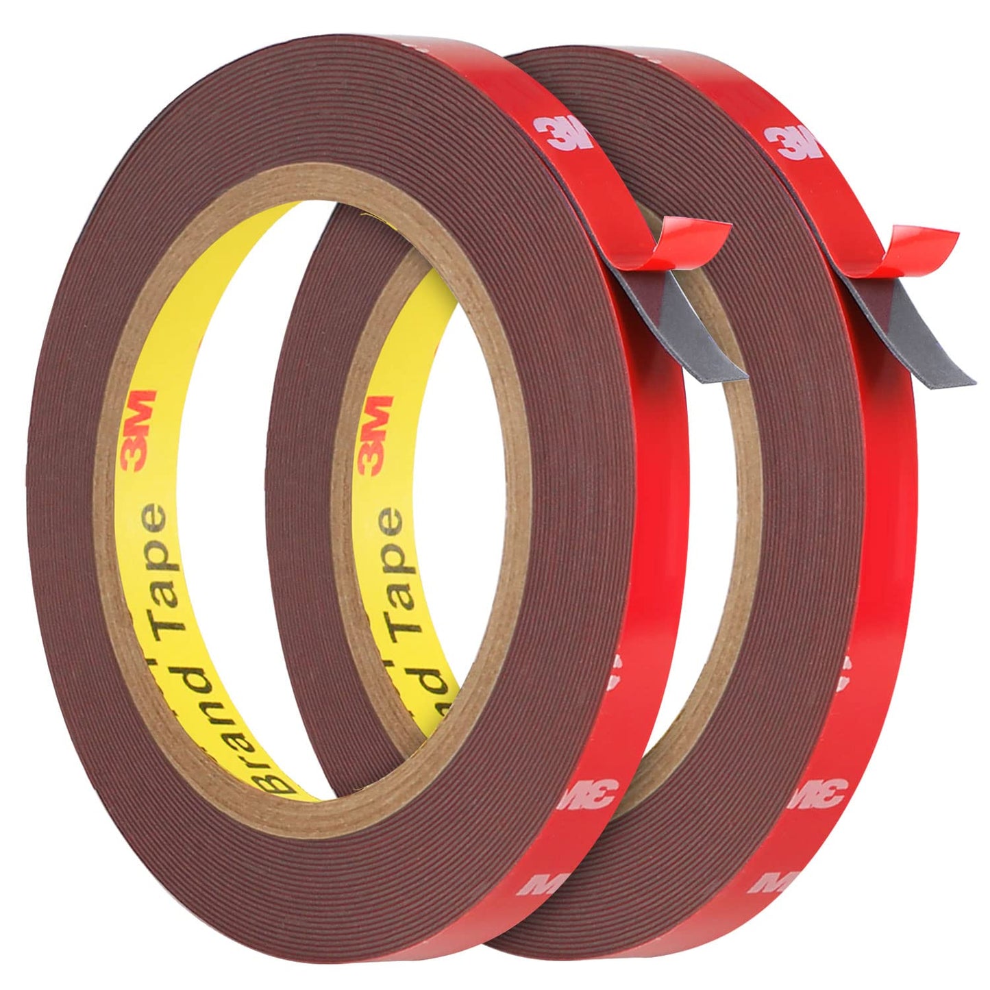 HitLights Double Sided Tape Heavy Duty (2 Pack), Waterproof Strong Mounting Adhesive Foam Tape for LED Strip, Walls, Automotive, Home Office Decor (33FT x 0.4IN)