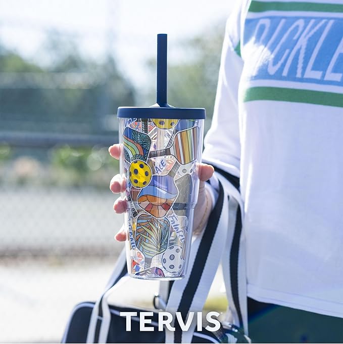 Tervis Cat Sayings Made in USA Double Walled Insulated Tumbler Travel Cup Keeps Drinks Cold & Hot, 24oz with Straw Lid, Classic