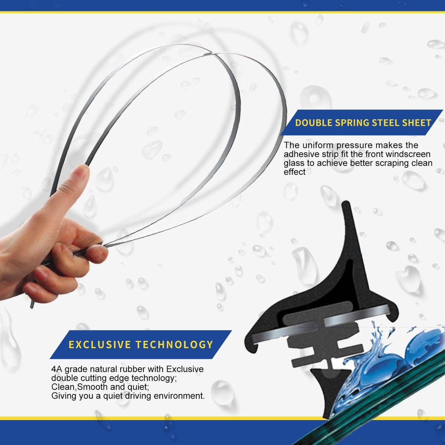 2 wipers Replacement for Volvo V70 XC70 2005-2007 XC90 2005-2014 S80 2004-2006 S60 2005-2009 Original Equipment Replacement Windshield Wiper Blades - 24"+22" (Set of 2)