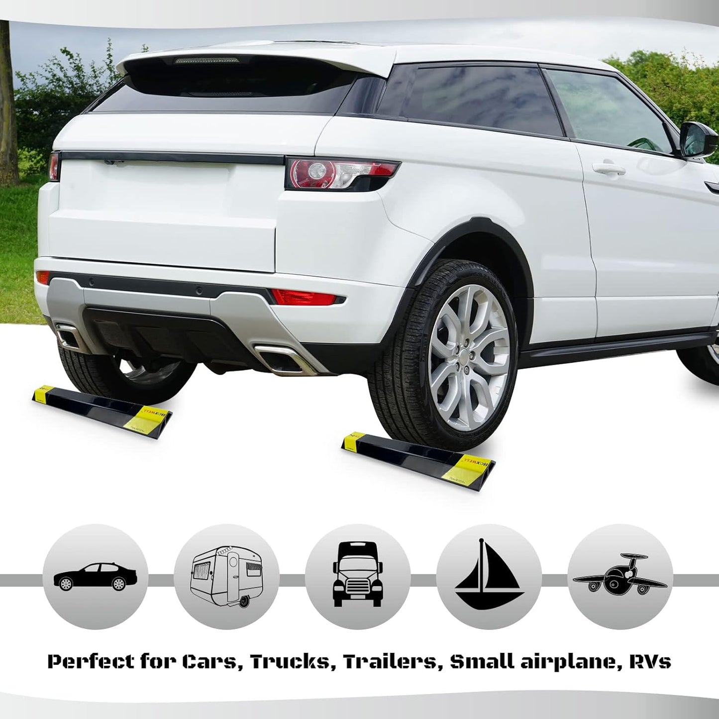 2 Pcs 18'' Heavy Duty Parking Aid for Garage, Parking Gadgets Protects Car and Garage Walls, Parking Stopper Easy to Install 2 Packs