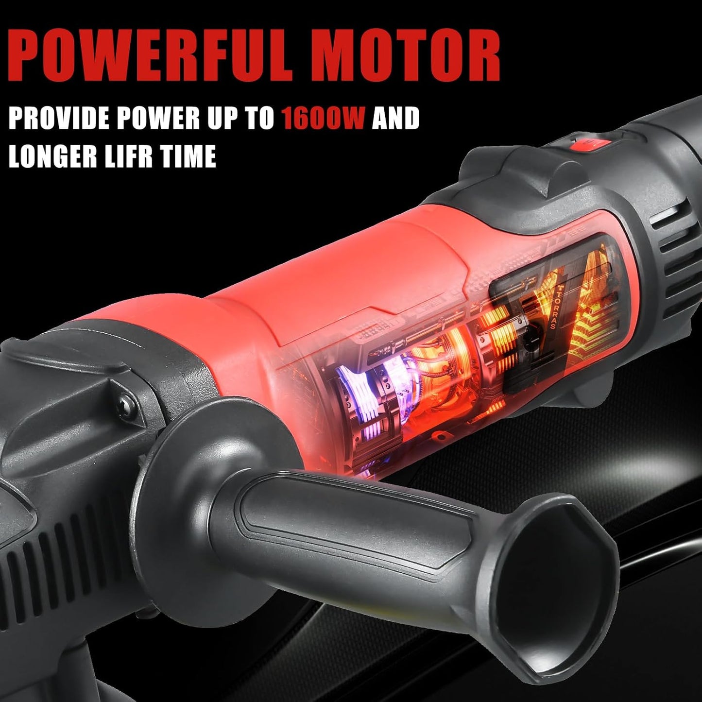 AOBEN Buffer Polisher,5 inch DA Car Polisher,Long Orbit 16mm Random Buffer Polisher kit with 6 Variable Speed 1000-5500rpm,Detachable Handle,7 Buffing Pads for Car detailing Polishing and Waxing