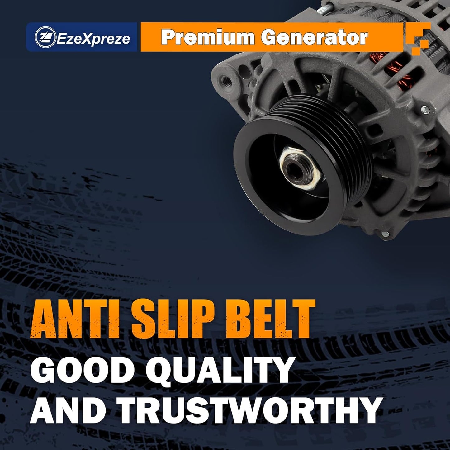 Ezexpreze 8460 New Alternator for Mercruiser Model 350 Mag MPI, 4.3L EFI, 454 Mag Bravo MPI, 5.7L Ski, 7.4L MIE, MX 6.2L 20099, 400-12151, Apr-93, 862031, 113685