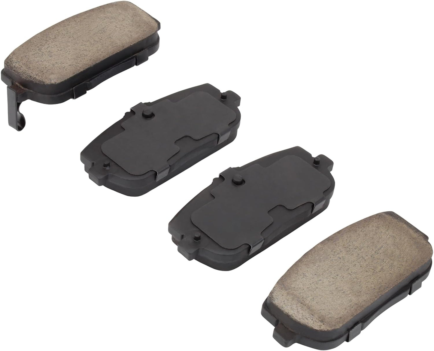 Premium Ceramic Rear Brake Pads (1001-1180C) Compatible with Fiat 124 Spider 2017-2020, Mazda MX-5 2006-2008, Mazda MX-5 Miata 2006-2024