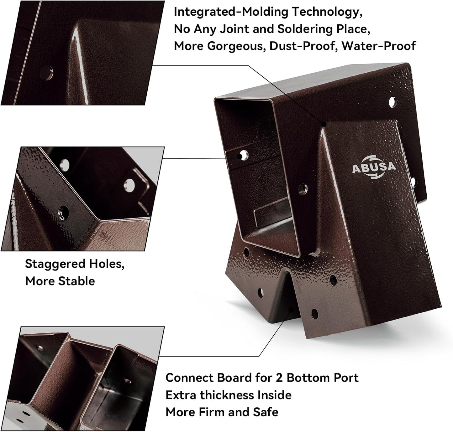 Heavy Duty Swing Sets Brackets Including 2 A-Frame Swing Set Brackets and 4 Swing Hangers for Playground Equipment Mounting Parts Hardware Included (Bronze)