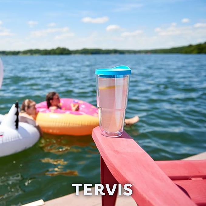 Tervis My Kids Have Paws Tumbler with Wrap and Brown Lid 24oz, Clear