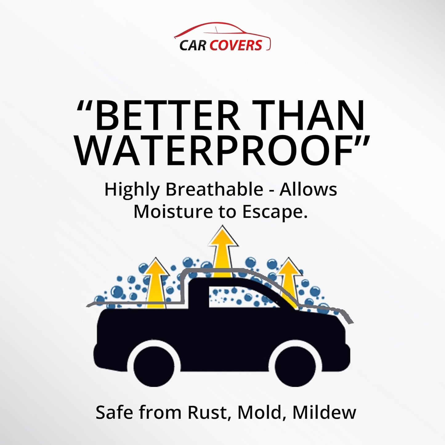 Car Covers Weatherproof Max Truck Cover & Warranty Compatible with Ford 2022-2024 F-150 Crew Cab, 5.5 with Truck Bed Shell– Outdoor Cover, Prevents Theft with Cable Lock