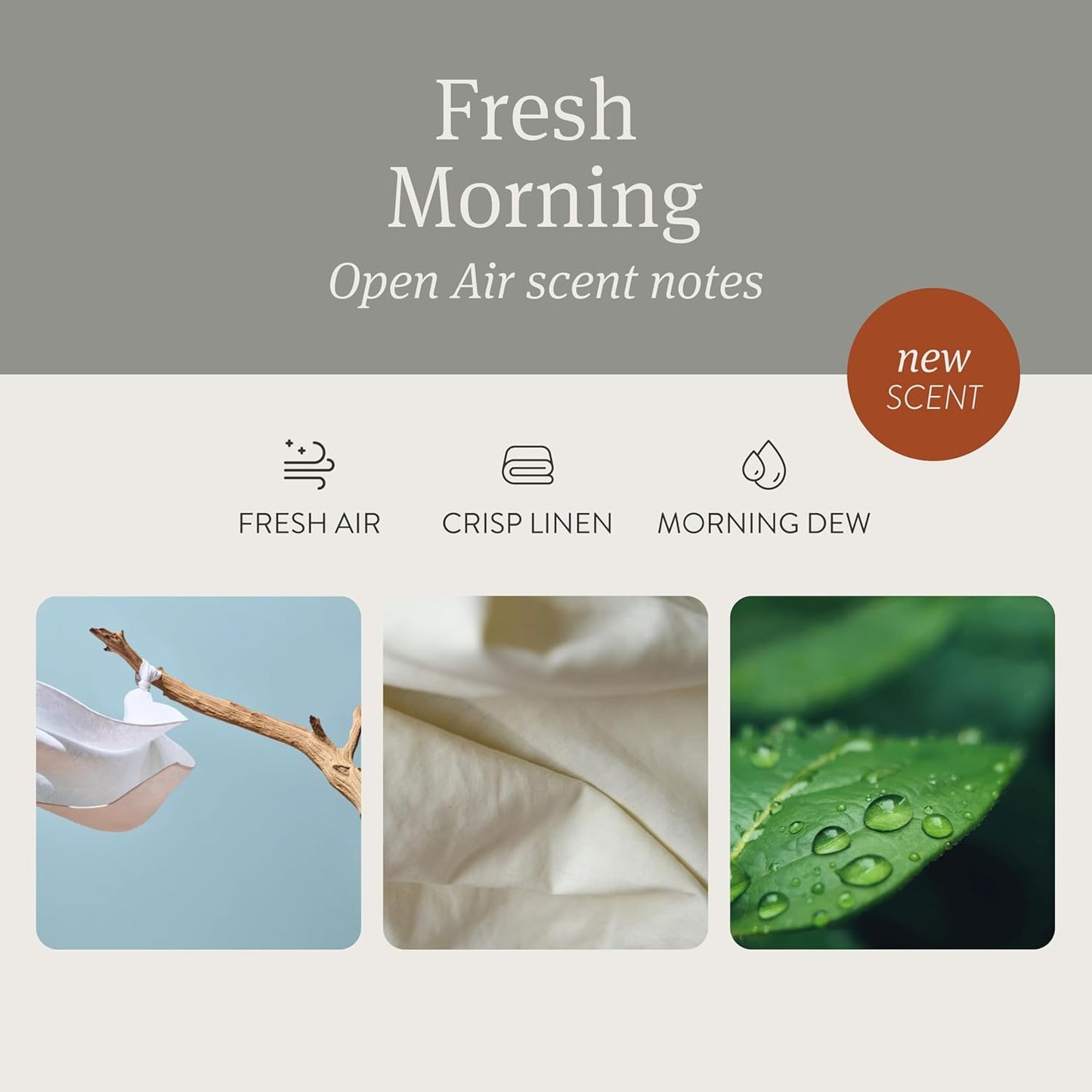 Drift Car Air Freshener - Stone Air Freshener - Car Odor Eliminator - Open Air Scent Refill - Pack of 3 - NO CLIP INCLUDED