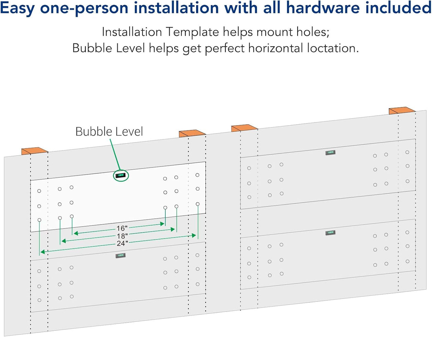 FLEXIMOUNTS 12-inch-by-72-inch Wall Shelf Garage Storage Rack Wall Mounted Floating Shelves,1x6ft ,Black, 2-Pack
