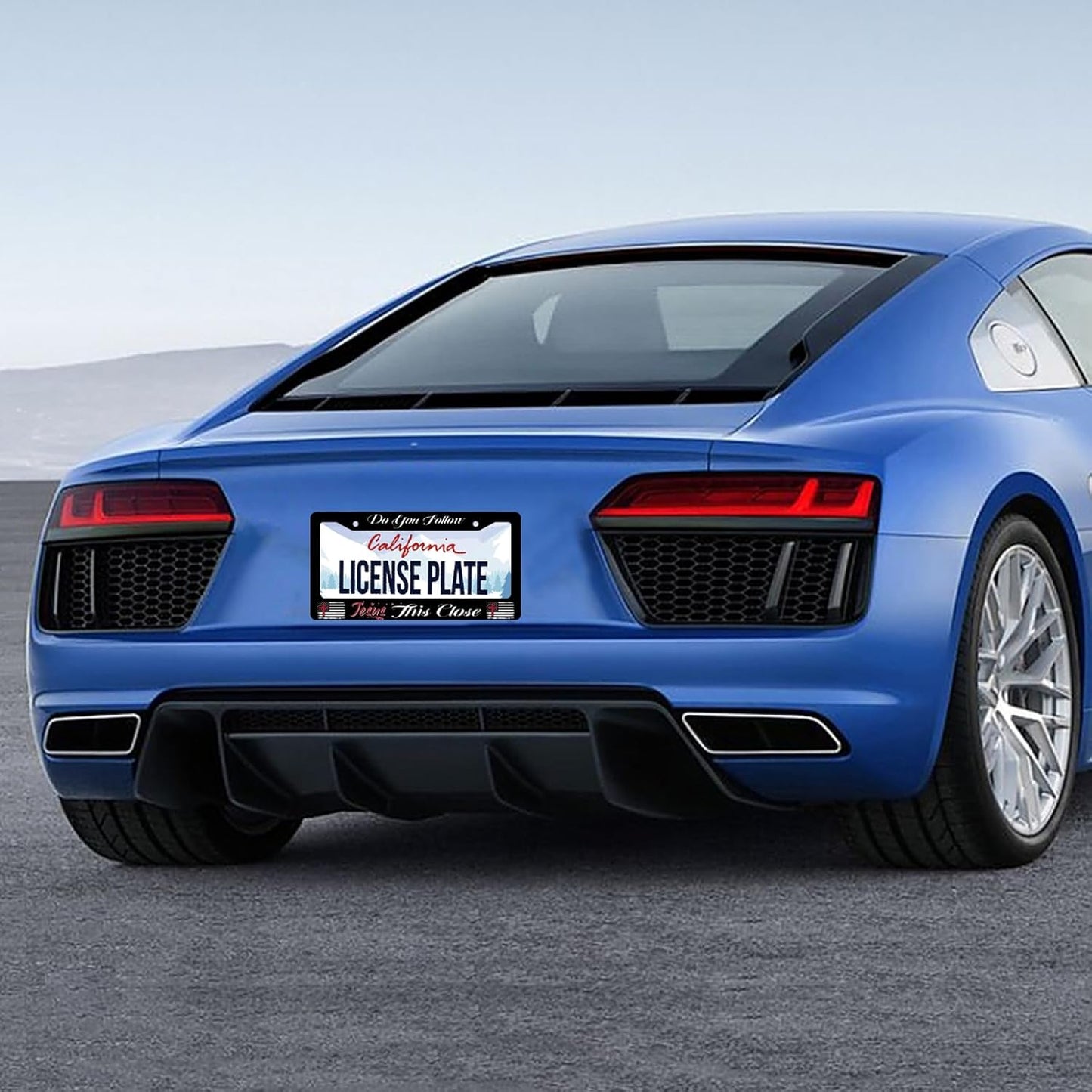 Do You Follow Jesus This Close License Plate Frame Christian License Plate Stainless Steel Funny License Plate Holder Car Accessories Decoration with Screws Fits Standard Vehicles Size 12.3" x 6.3"