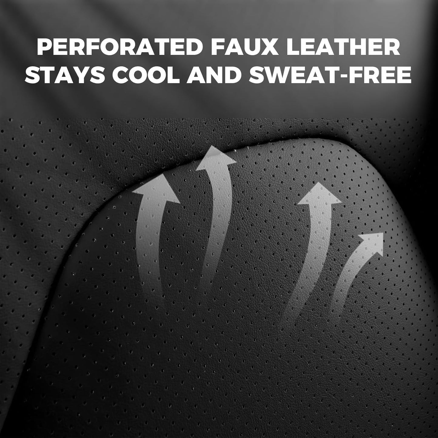 FREESOO Car Seat Covers Front Seats 2PCs,Waterproof Automotive Seat Covers, Leather Cars Interior Covers, Seats Protection Universal fit Babies & Adult (BlackBlue)