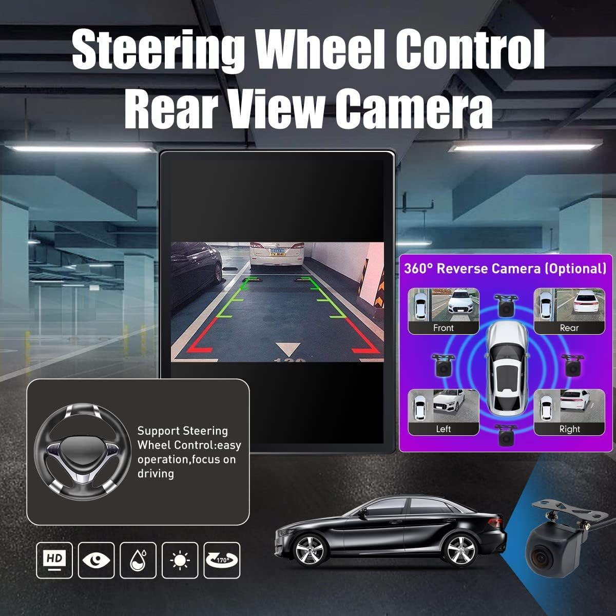 Kunfine Tesla Style Car CarPlay Android Auto Navigation Stereo GPS Radio Reverse Camera 9.7" IPS Touchscreen Headunit Tablet Media Player For Peugeot 301 13-22 if Applicable Octa Core 6G+128G Advanced