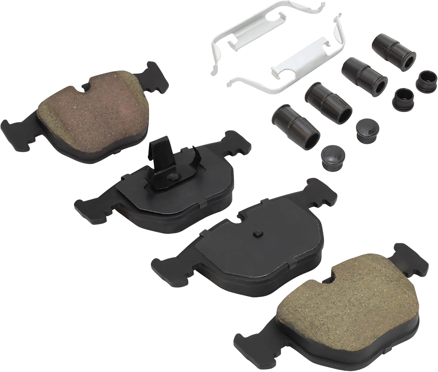 Premium Semi-Metallic Front Brake Pads (1001-0681M) Compatible with 1995-2006 BMW/Land Rover (530i/540i/740i/740iL/M5/Range Rover/X5)