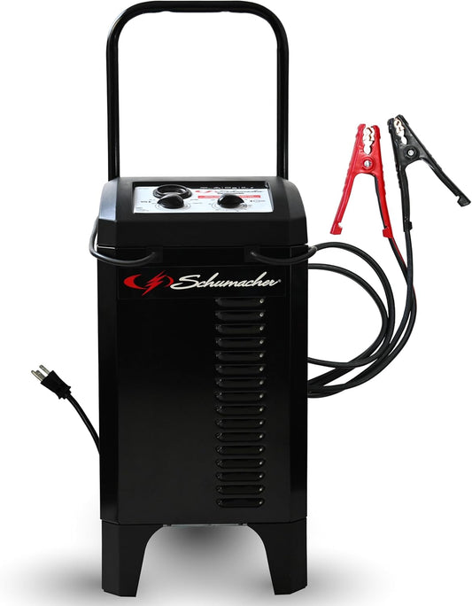 Schumacher Electric Manual Battery Charger & Engine Starter - 12V, 150A with 25A Boost - Heavy Duty Engine Starter & Charger for Standard, AGM, Gel & Deep-Cycle Batteries - 6-Foot Output Cables SC1437