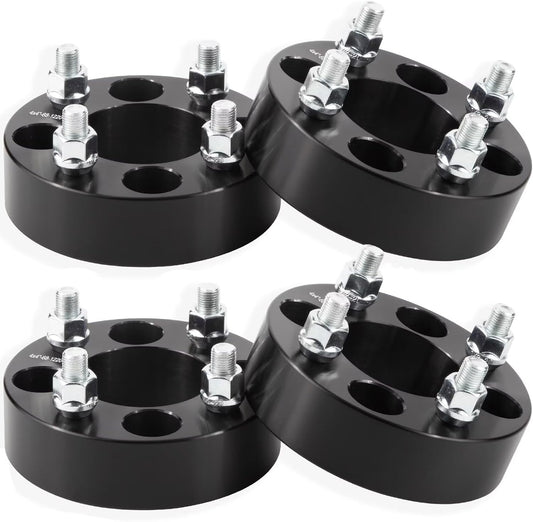 GAsupply 4x4(4X101.6mm) Wheel Spacers Fits for EZ GO EZGO Club Car Golf Carts & ATV, 4x100 to 4x100 Black ATV Wheel Spacer 1.5” / 38mm, 68mm Hub Bore, 1/2"-20 Thread Pitch, 4 Pack (1.5", Black)