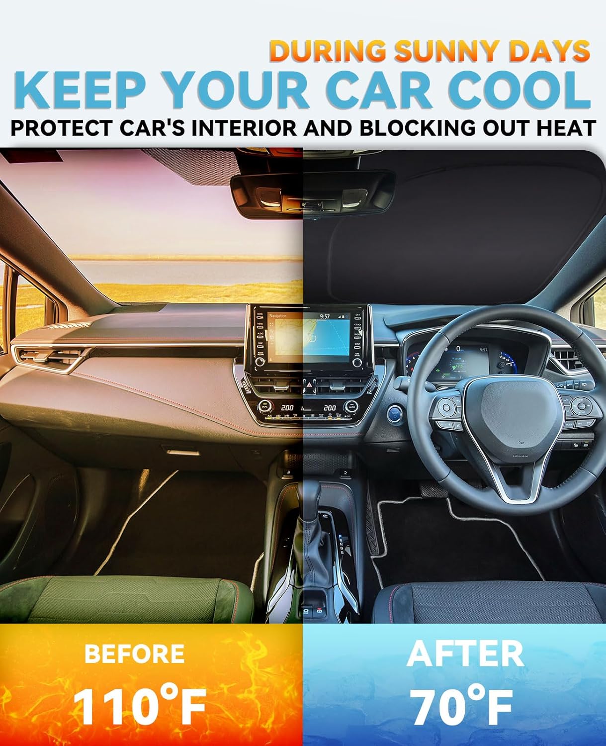 for VW Taos Windshield Sunshades Cover Custom Fit Volkswagen/VW Taos Accessories 2022-2023 2024 2025 2026 Front Window Shields Foldable Sun Visor Protector Blocks UV Rays Heat Keep Vehicle Cool