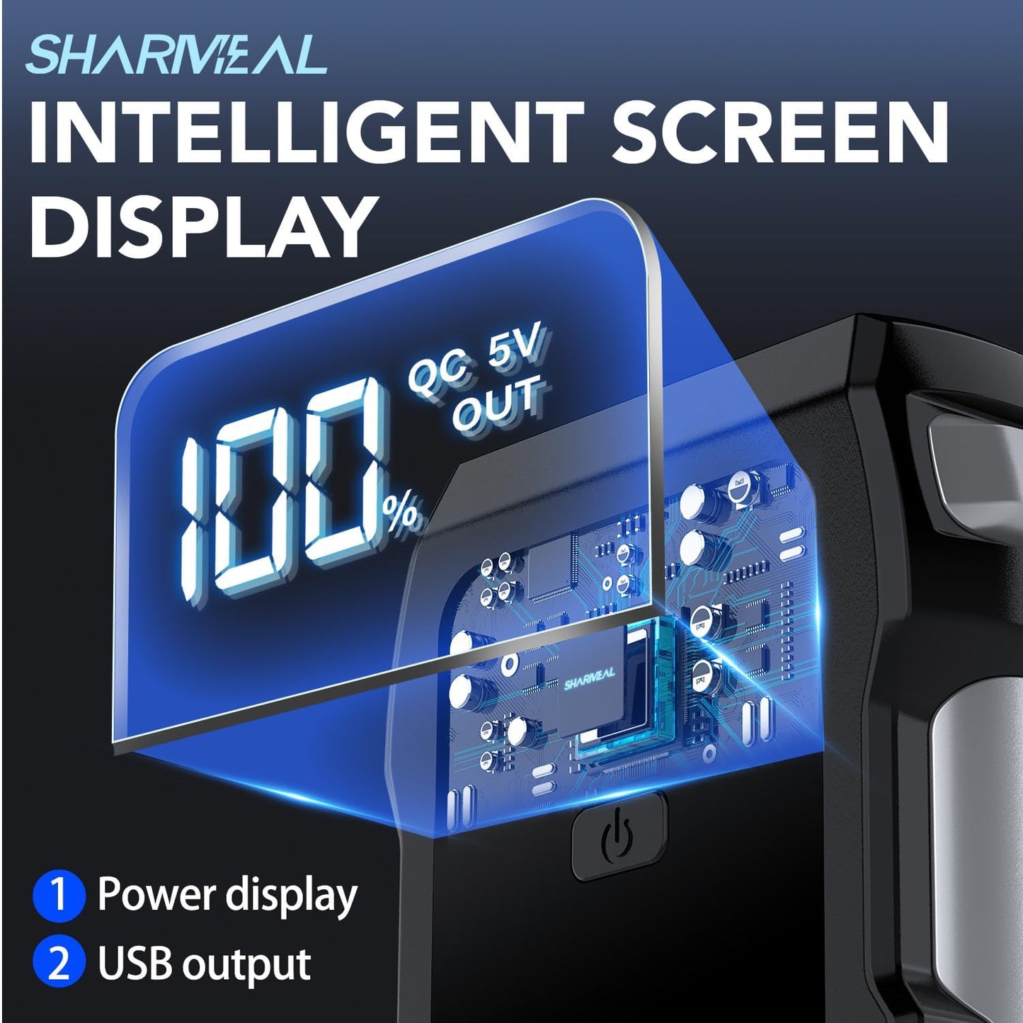 3000A Battery Capacity Jump Starter Power Pack with 3 Modes Flashlight and Jumper Cable