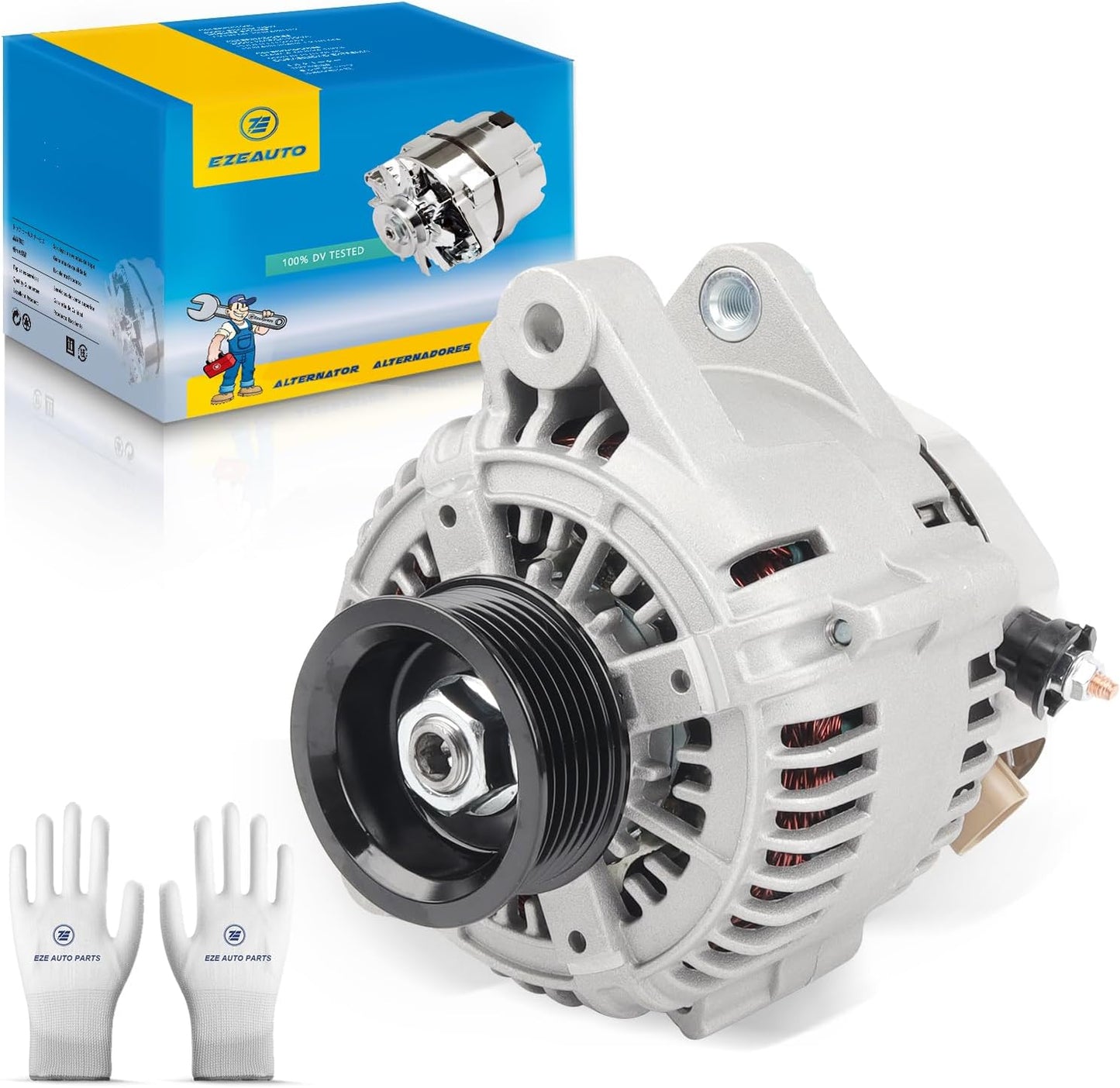 Ezexpreze Alternator Replacement 13806 New for 98-03 Toyota Sienna 3.0 V6, 1998 2000 2001 2002 2003 98 99 00 01 02 03 270600A030 AND0181 40052051 27060-0A040 27060-0A040-84 27060-20090 27060-20090-84