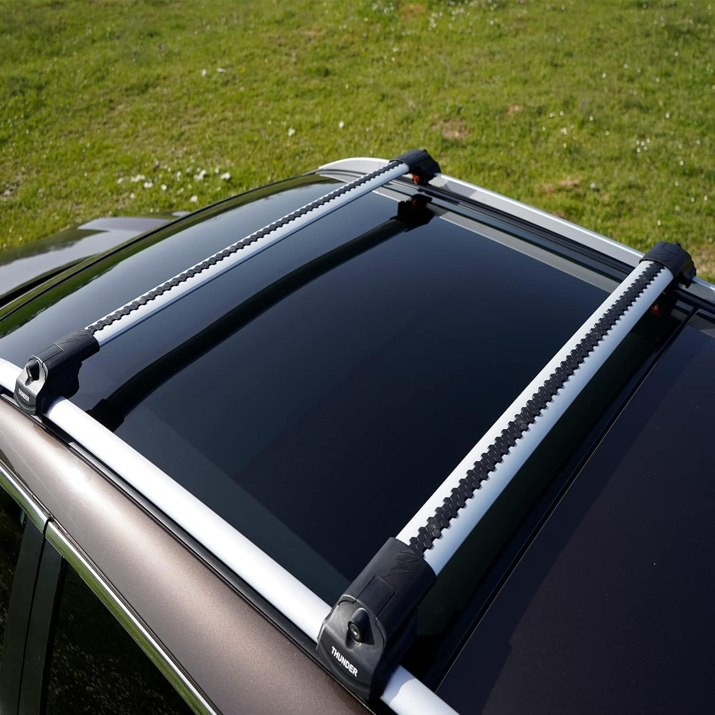 for Subaru Outback Wilderness 2021-2022-2023 Roof Rack Cross Bars Lockable Fit Raised Side Rails Roof Rails,Cross Bar,Rail Carrier (Gray)