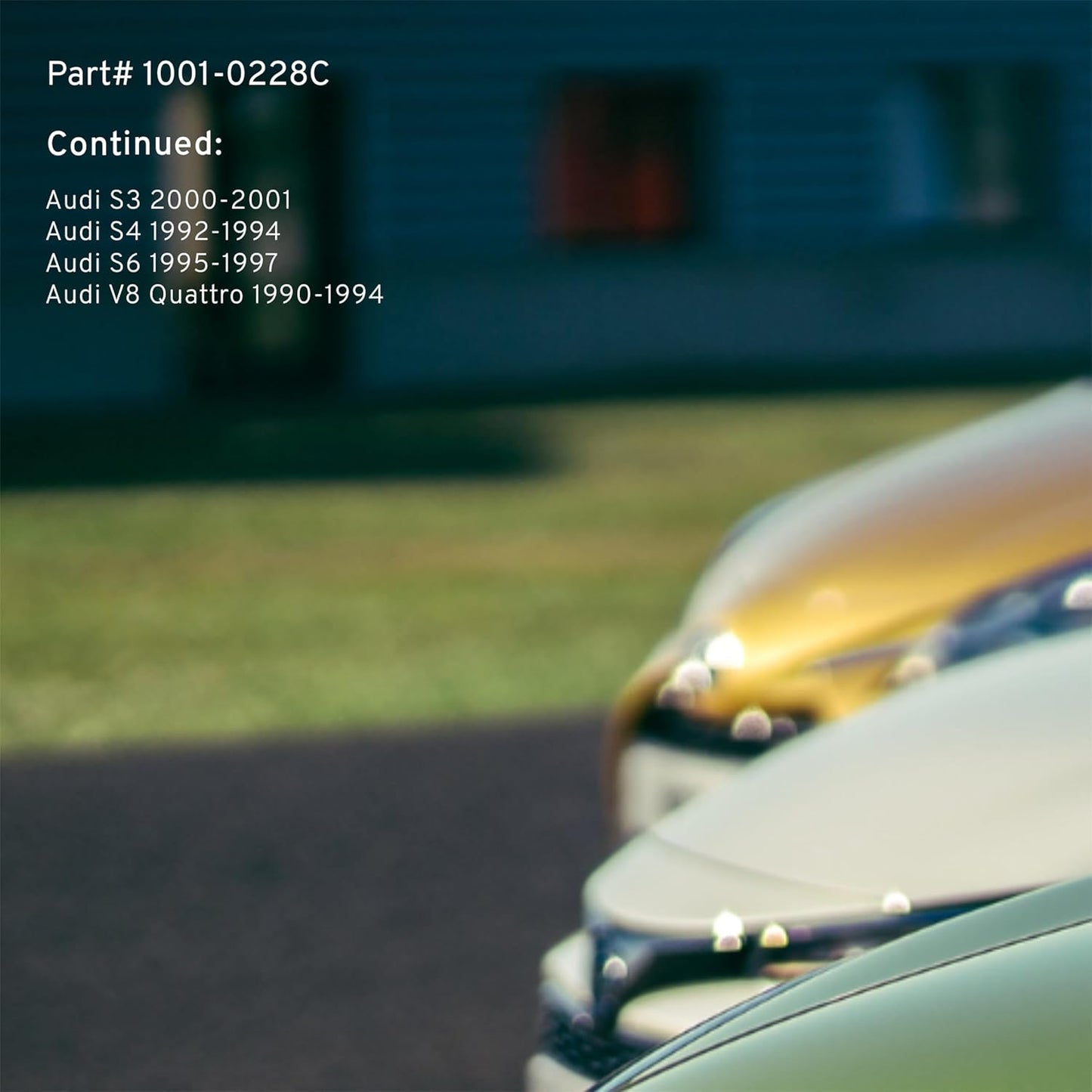 Premium Ceramic Rear Brake Pads (1001-0228C) Compatible with 1980-2001 Alfa Romeo/Audi (4000 Quattro/5000 Quattro/80 Quattro/90 Quattro/A4 Quattro/A6 Quattro/A8 Quattro/S3/S4/S6 & More)