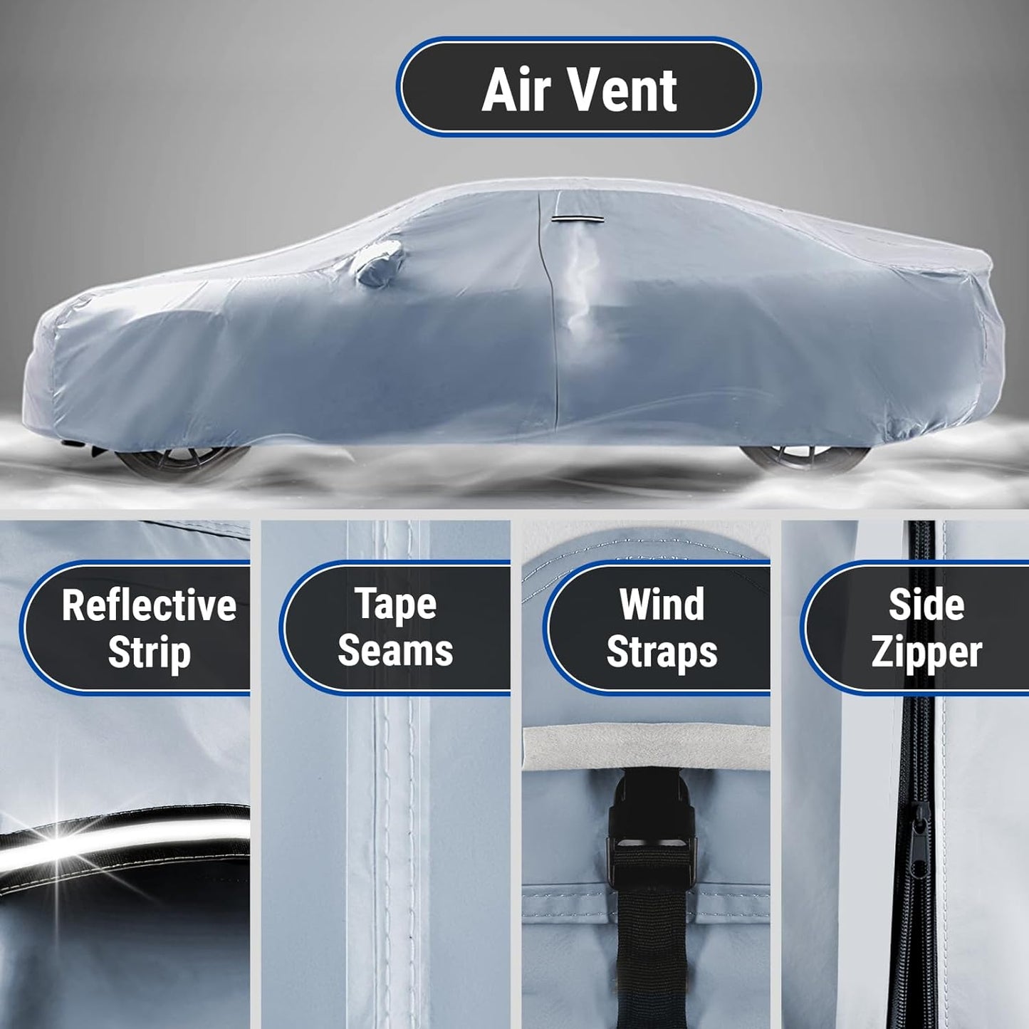 iCarCover Premium Car Cover for 1988-2020 Buick Regal Heavy Duty Waterproof All-Weather Automobiles Custom Fit Indoor Outdoor UV Snow Protection Covers with Straps and Bag