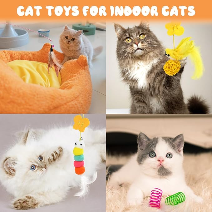 YHRJWN Cat Mom Mothers Day Gifts, Cat Lover Gifts for Women, Christmas Birthday Gift for Mom Wife Daughter Friends, 14 Oz with Toys