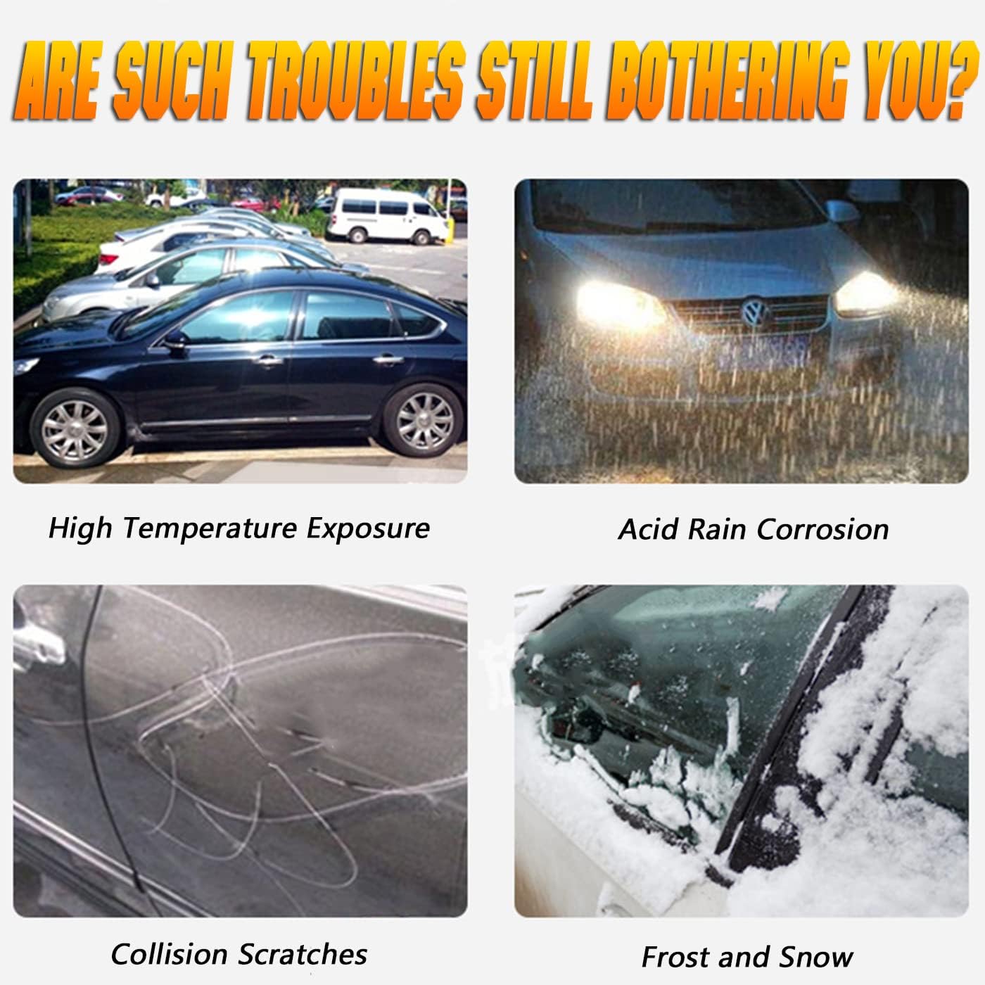 Breathable New Material, Waterproof Car Cover, Locks and Zipper Doors, Sunscreen Waterproof UV Prevention Snowproof Wind and Windproof,Suitable for Indoor Outdoor,for Sedan (197" to 208") C4