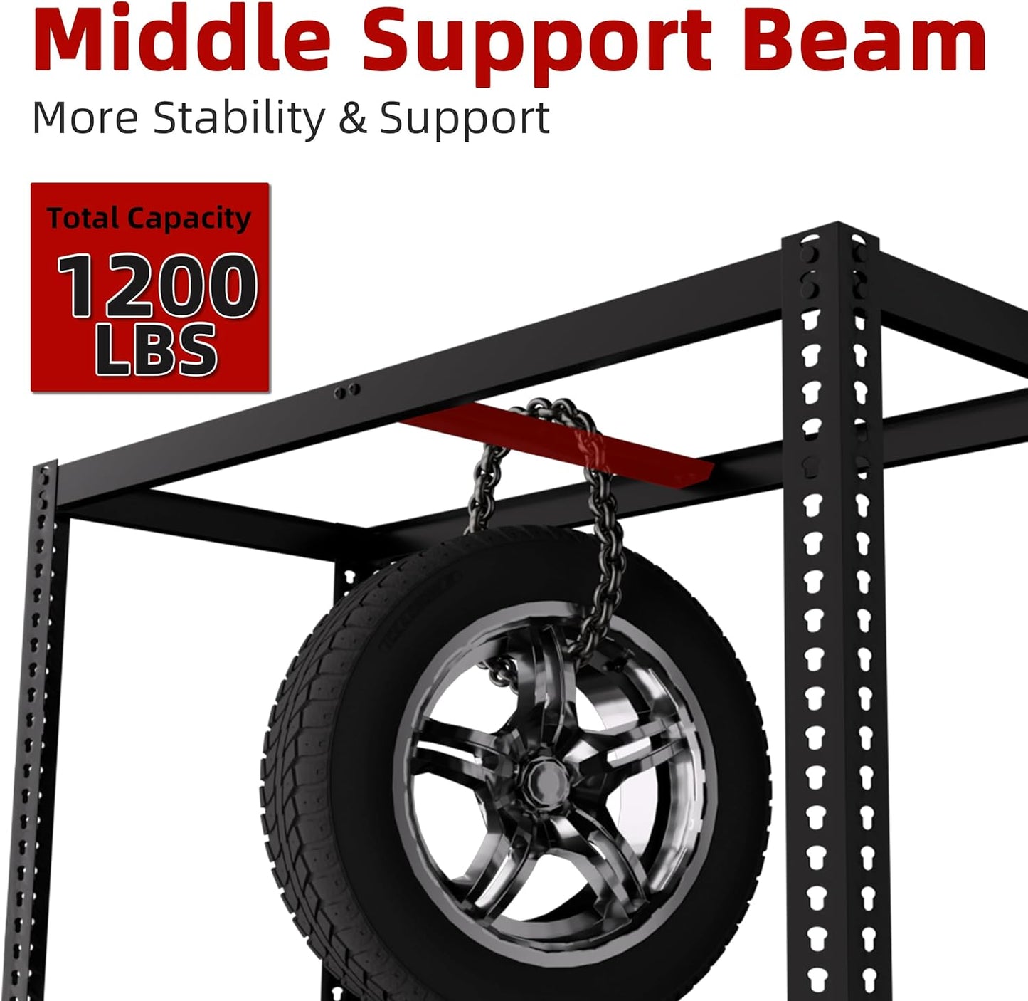 2 Packs 36" W x 16" D x 55" H Adjustable Garage Storage Shelves - 4-Shelf Heavy Duty Shelving Unit, Metal Utility Storage Organizer Racks for Warehouse Pantry Closet Kitchen, Black