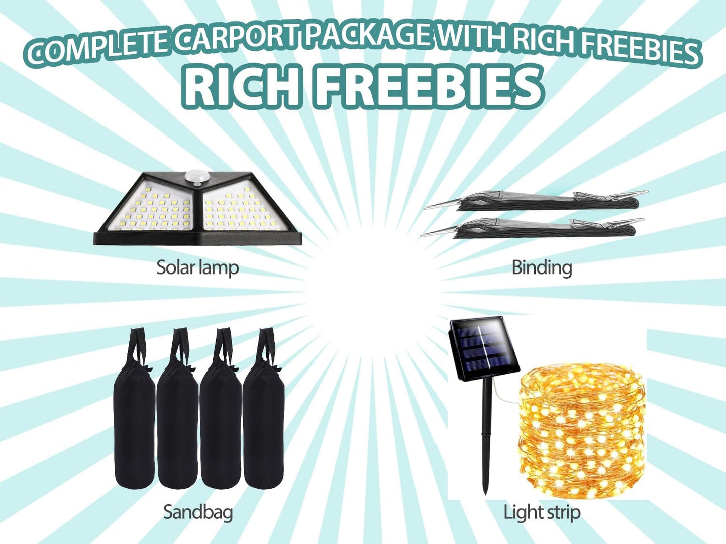 2 Car Carports 20X20 Heavy Duty，Car Ports with 180G Removable Side Walls, Carport Canopy, Portable Car Port Garage, Car Shelter All Weather,Grey