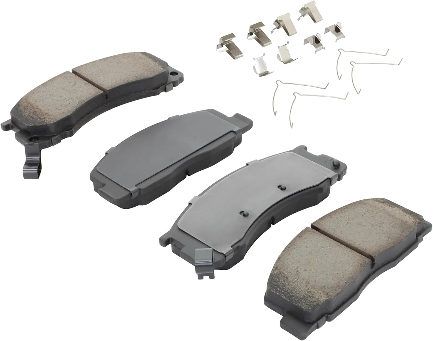 Premium Semi-Metallic Front Brake Pads (1001-0615M) Compatible with Toyota Previa 1991-1996