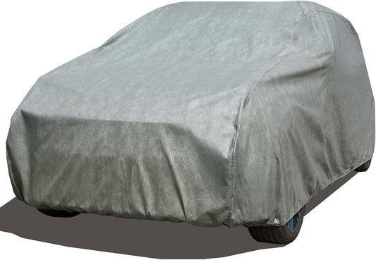 All Weather Waterproof SUV Car Cover, 7-Layer Non-Woven Cotton SUV Covers for Automobiles Car Snow Cover, Full Exterior Covers, Winter Rain Sun, Grey, Size SUV S3 207”-230”