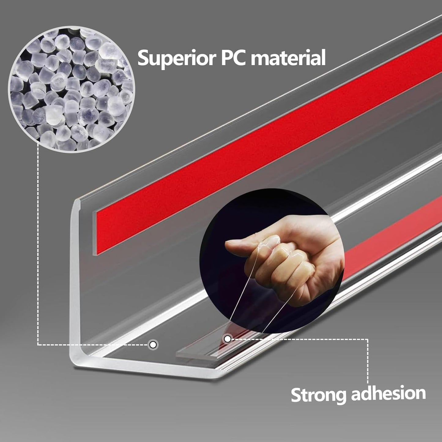 Wall Corner Protector - 4PCS, 59"x1.18" - Self Adhesive Clear Corner Protectors for Walls, Cabinet Doors, Edge Protector Trim; Easy to Install Corner Guards for Walls (150cm x 3cm)