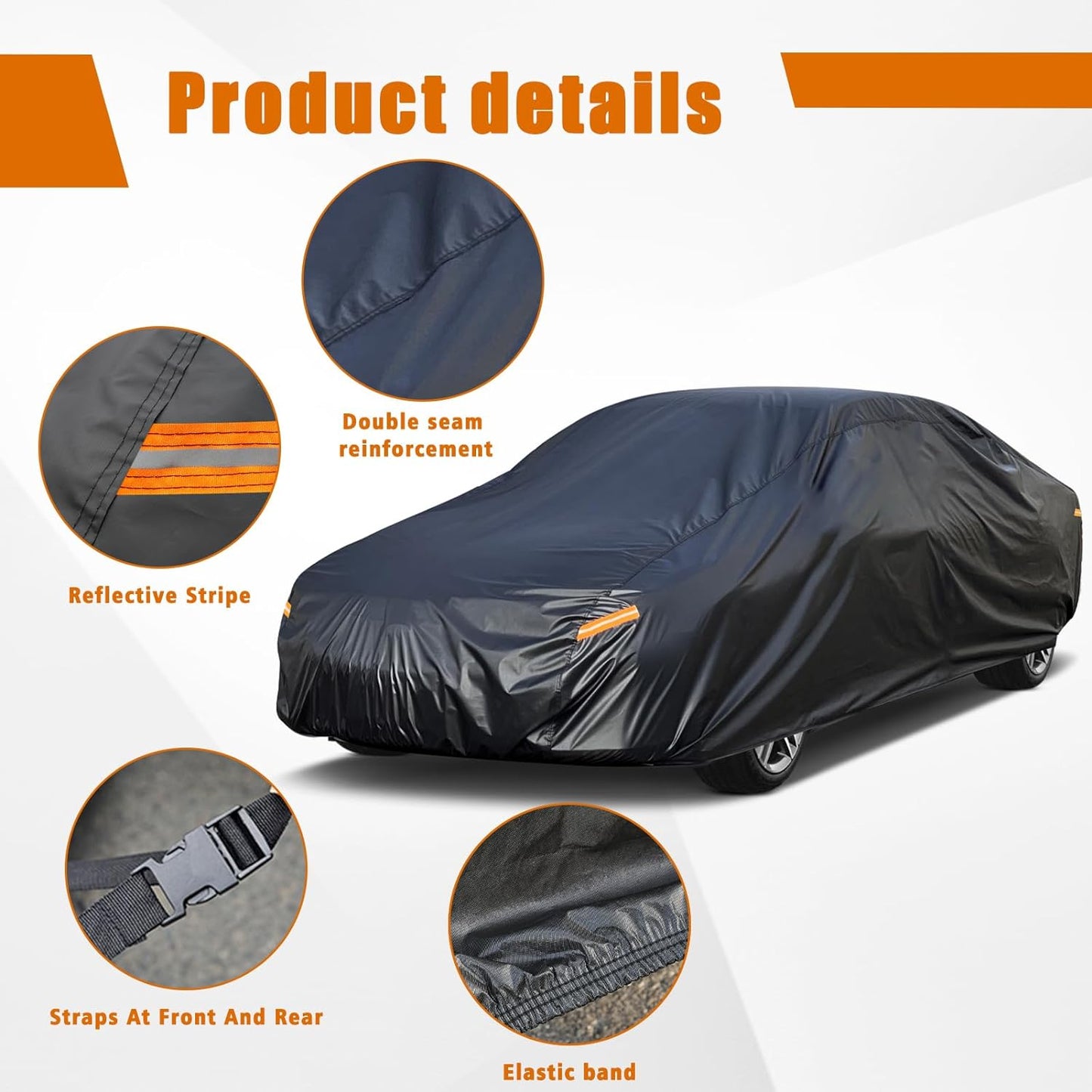 Kayme 7 Layers Car Cover Custom Fit for BMW Z3 (1997-2003) Waterproof All Weather for Automobiles, Outdoor Full Cover Rain Sun UV Protection.