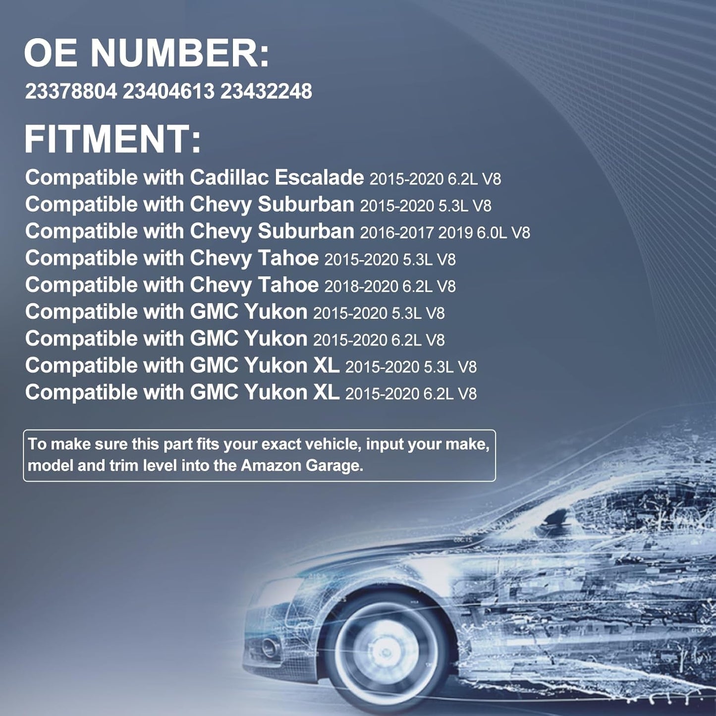 Rear View Backup Camera Parking Assist Camera Compatible with Chevy for Suburban Tahoe for GMC Yukon for Cadillac Escalade 2015-2020 5.3L 6.0L 6.2L V8 Replace# 23378804 23404613 23432248