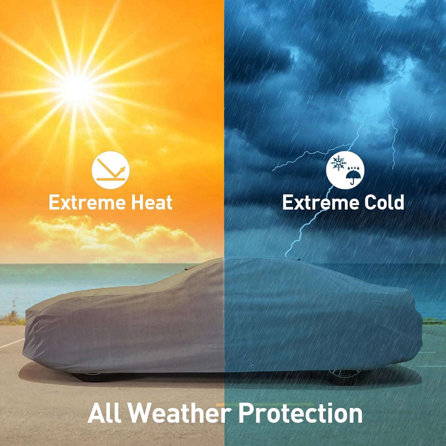 DaShield Ultimum Series Cadillac Series 61 1939-1951 All Weather Protection Semi Custom Fit Dust, Sun, Snow, Rain Protection Indoor Outdoor