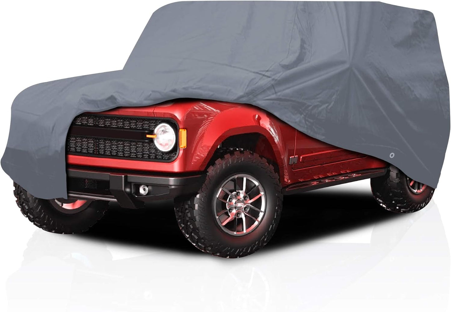 USCarCover 5 Layer All Weather Protection, Breathable Car Cover for Jeep TJ 1997-2006 SUV 2-Door Pollution, Dust, Sun, Snow, Rain
