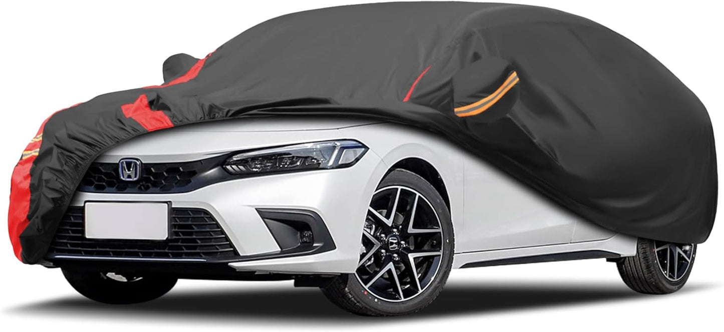 Car Cover Waterproof All Weather for Automobiles (1 Sedan Car Cover, A4 Fit Sedan Length Up 186-193 inch)