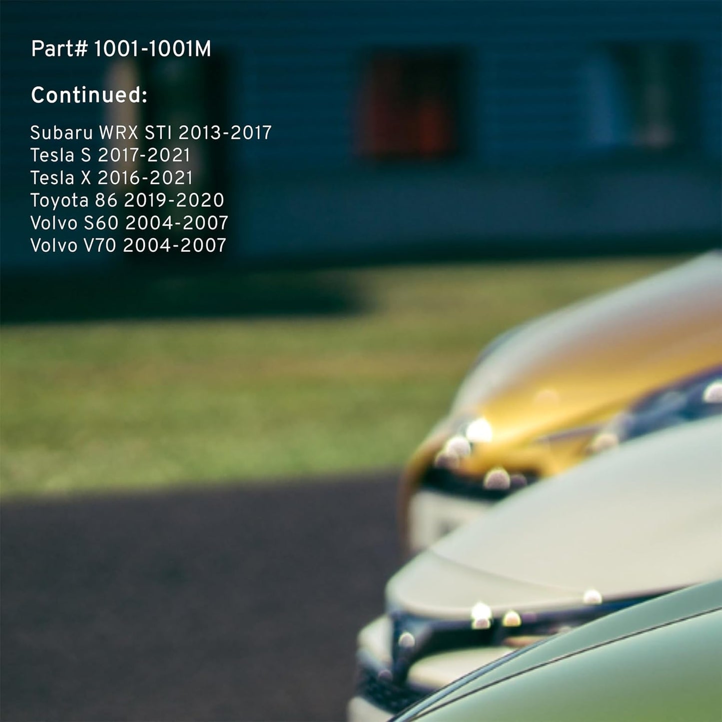 Premium Semi-Metallic Front Brake Pads (1001-1001M) Compatible with 2003-2024 Cadillac/Chevrolet/Ford/Honda/Subaru/Toyota (ATS/BRZ/Camaro/Civic/Corvette/CT6/CTS/Mustang/WRX & More)