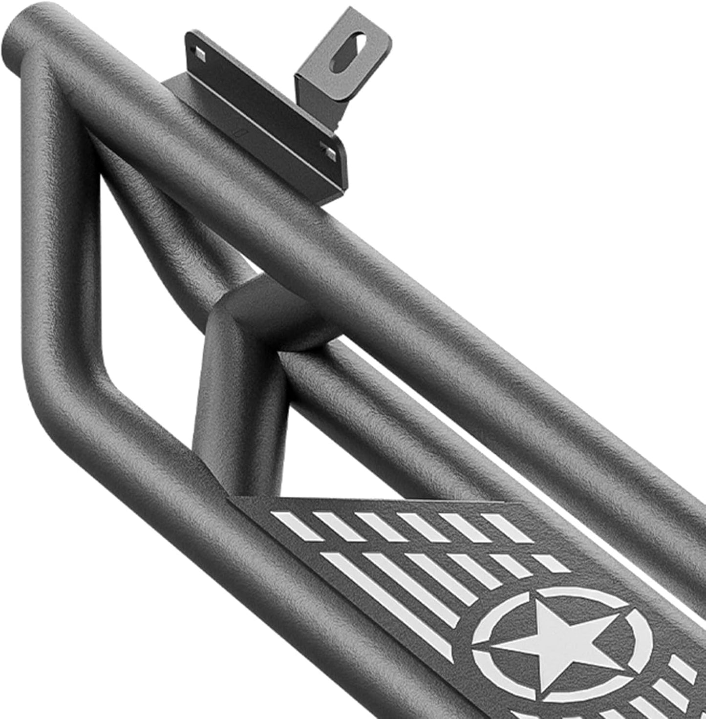 for Bronco Running Boards Compatible with 2021 2022 2023 2024 2025 Ford Bronco 2 Doors (Not for Sport Model), Heavy-Duty Steel Drop Side Steps Nerf Bars Bolt-on Step Plates Rock Sliders Rail