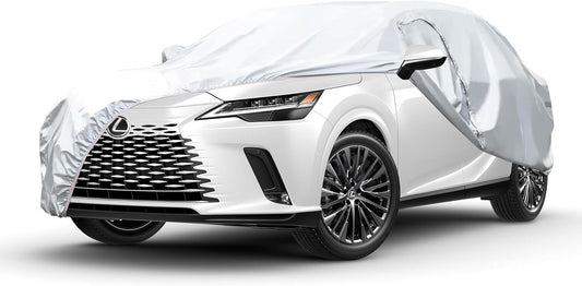 Waterproof SUV Car Cover Fit for Lexus RX350/350H/RX450H/RX500H/RX300/330 2003-2025,Waterproof Full Car Cover for Automobiles All Weather UV Rain Snow Protection with Door Zipper