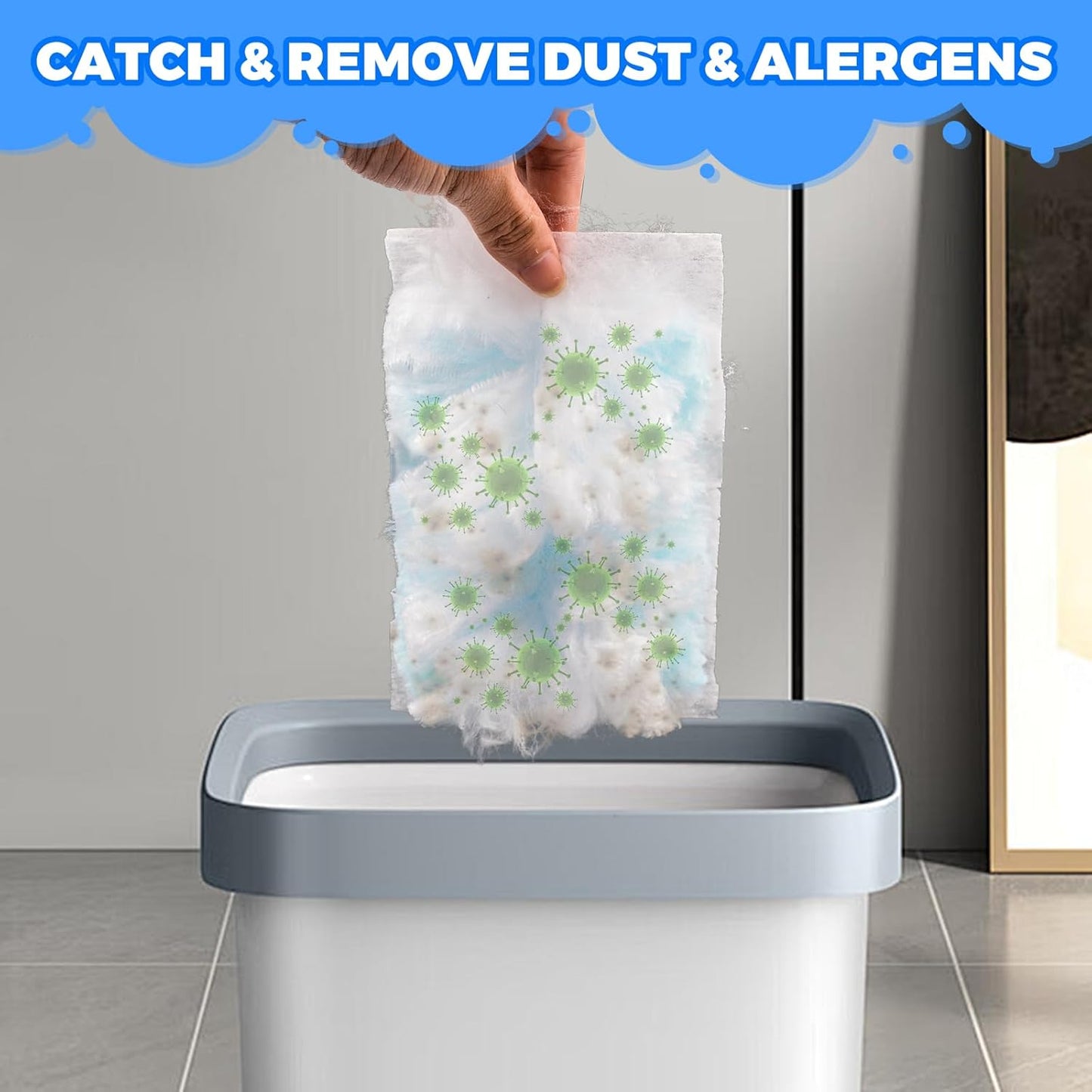 Duster Refills Compatible with Swiffer Heavy Duty Duster Refill,3 Handles+30 Count Dusters for Swiffer Duster Kit, Dusters for Cleaning/Car/Electronics/Furniture/Blinds/Ceiling Fan Cleaner