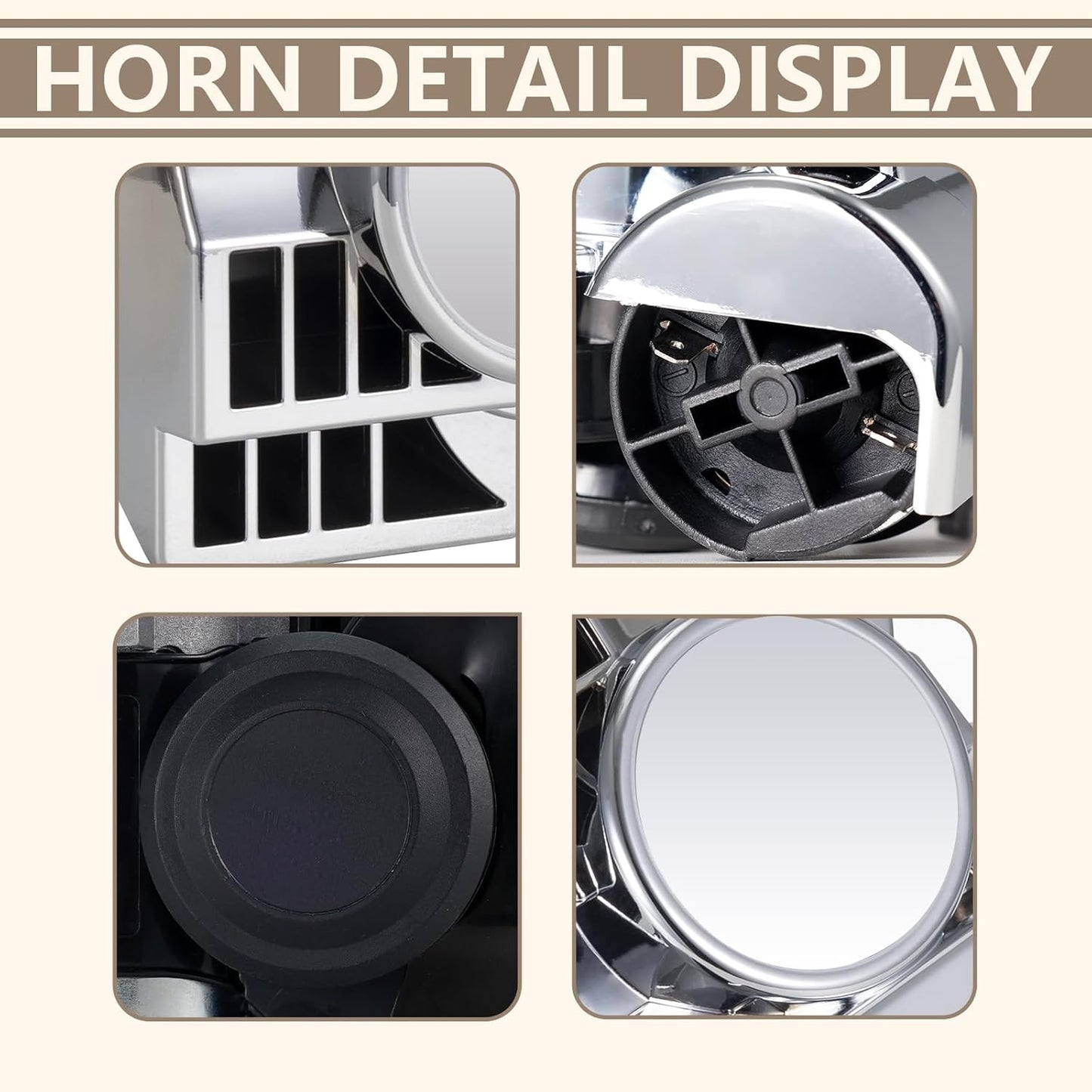 12V Snail Air Horn Train Horn for Motorcycle,Super Loud Air Horn Kit with Truck and Car, Motorbike Compatible - 150DB Train Sound for Boats & Pickups