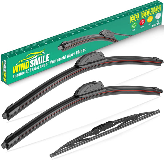 26" 20" 16" Windshield Wiper Blades Replacement for Dodge Grand Caravan 2008-2020 / Chrysler Town & Country 2008-2016 Premium All Weather Front Rear Wipers Set for My Car - OEM Quality (Pack of 3)