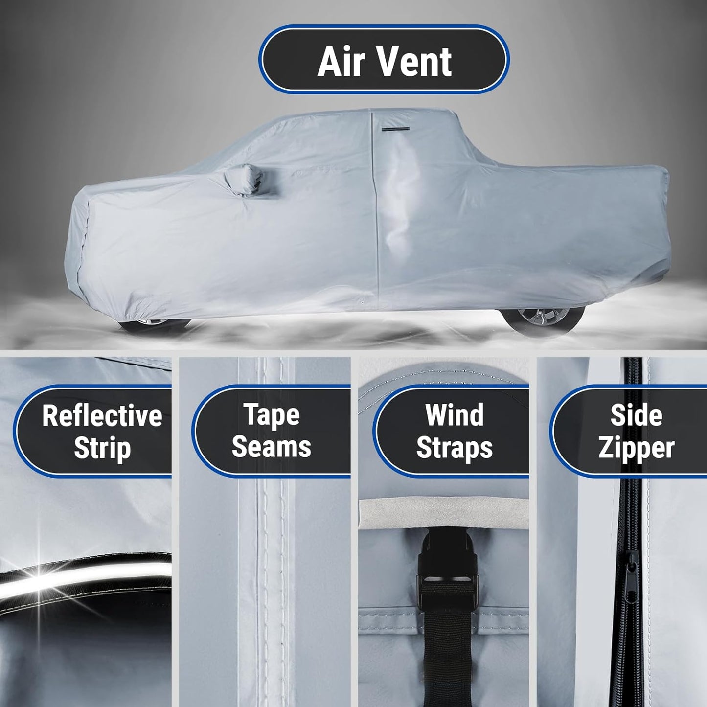 iCarCover Fits 2004-2024 Titan Crew Cab, 5.6 ft Short Bed Nissan Truck Cover Automobiles Form-Fit Padded Full Exterior Waterproof Automobiles Protection Covers