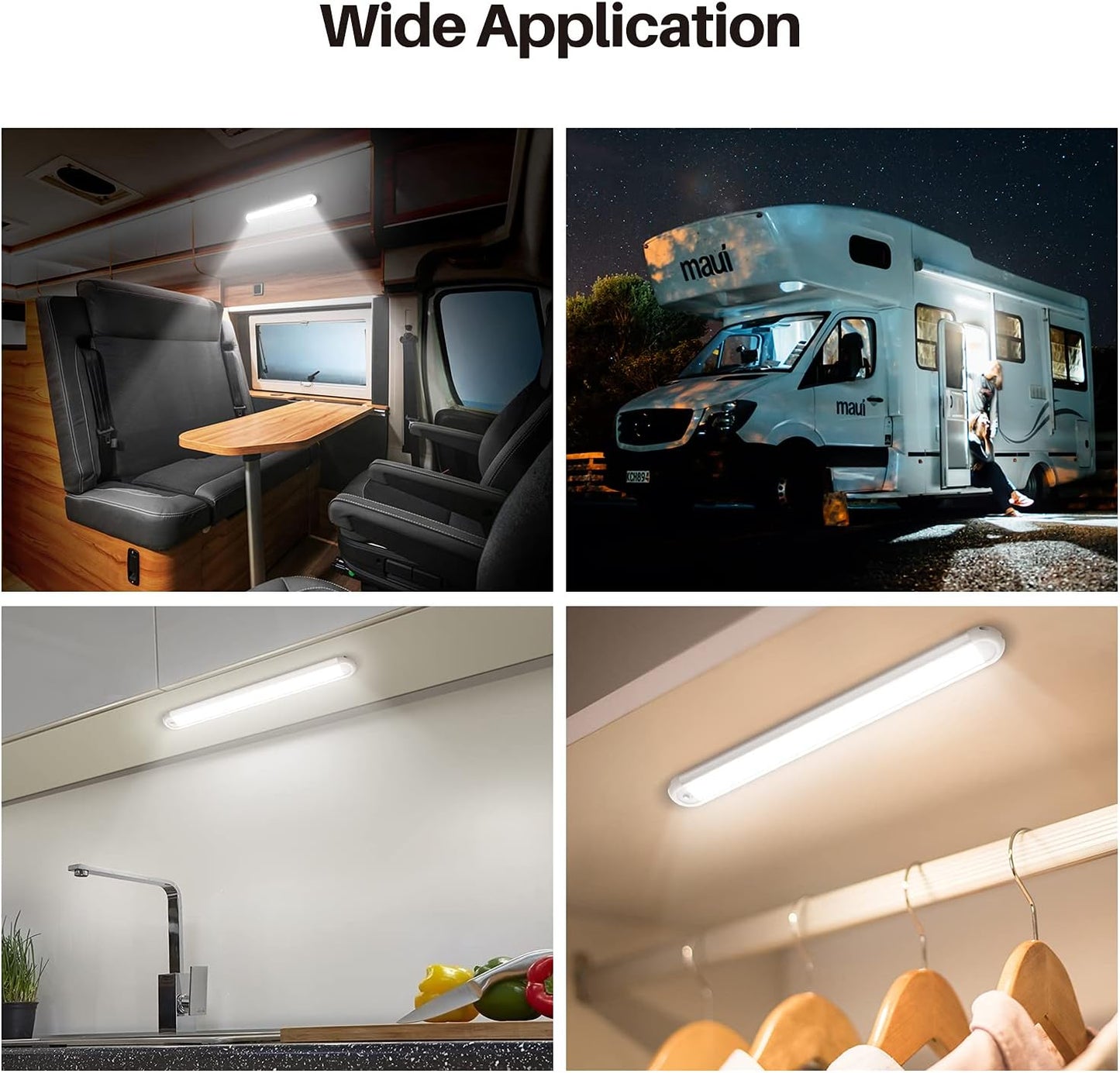 12v LED Interior Light Bar，CT CAPETRONIX 120LEDs 1500LM 8W DC 12 Volt led Strip Lights with ON/Off Switch，for Enclosed Cargo Trailer, Car RV Van Truck Lorry Camper Boat Caravan Motorhome (10Pack)