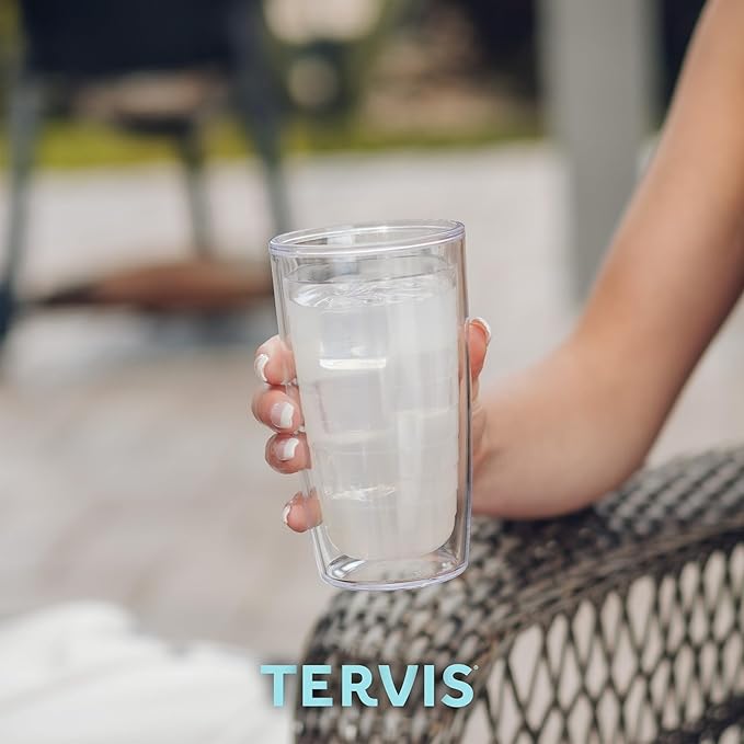 Tervis My Kids Have Paws Tumbler with Wrap and Brown Lid 16oz, Clear
