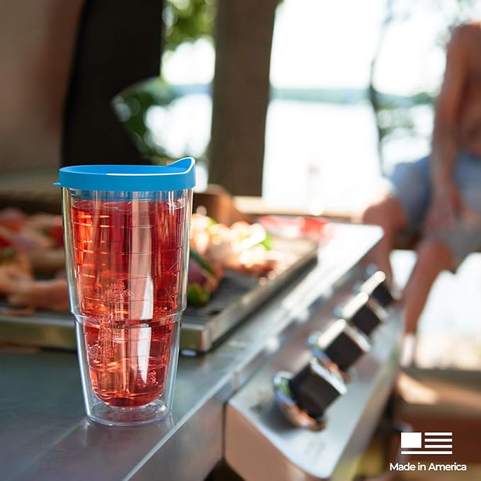 Tervis My Kids Have Paws Tumbler with Wrap and Brown Lid 24oz, Clear